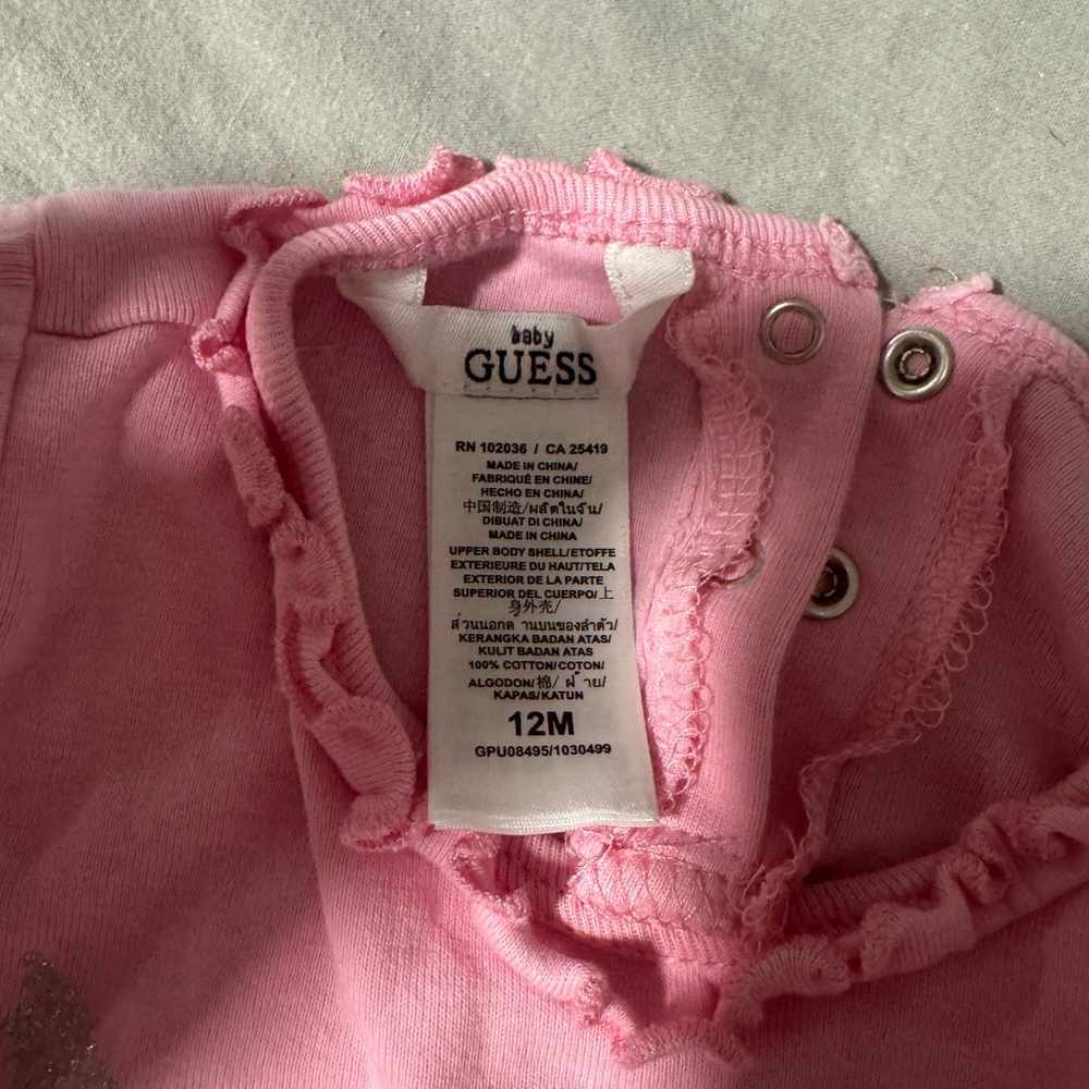 Guess Baby Pink Ruffled Outfit - Picture 2 of 2